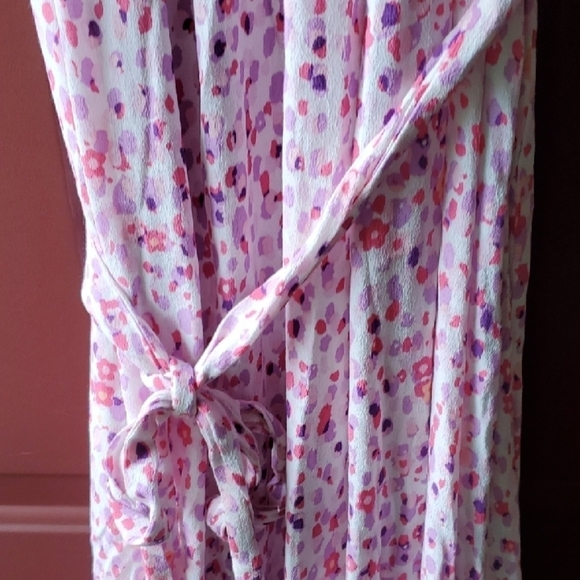 New York & Company Pink Floral Halter Sundress - Picture 7 of 12